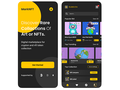 First Shot Mobile UI - MarkNFT