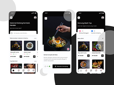 FOodie - if you are hungry come visit us app branding design figma food food app hungry junk food mall merchant mobile noodle ramen shop shopping ui uiux