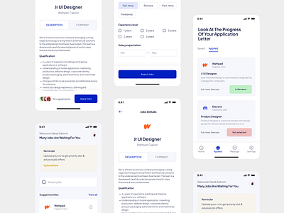 Gawe - App Jobseeker app careers find job job sekeers jobs ui ux web design