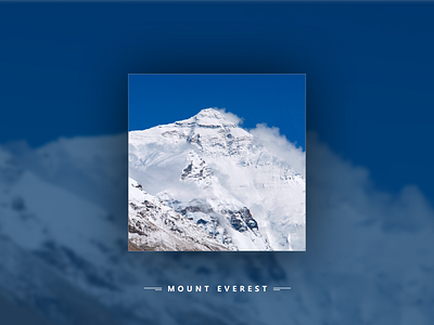 Mount Everest blue clean mount everest simple tile