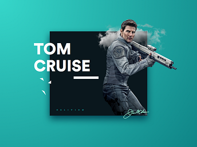 Tom Cruise Poster actor clean movie poster simple ui