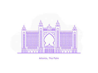 Atlantis Hotel atlantis the palm dubai illustration