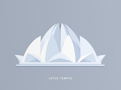 Lotus Temple hindu illustration india lotus temple simple temple