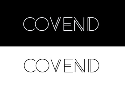 COVEND adobe illustrator art brand branding bussiness logo clean commercial font icon design illustration logo logo design
