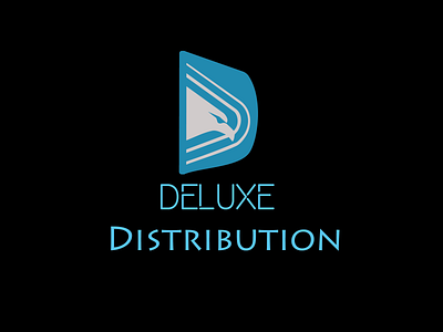 Deluxe Distribution adobe illustrator blue branding bussiness logo font icon design illustration logo logo design vector