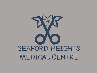 SEAFORD HEIGHTS MEDICAL CENTERE adobe illustrator bussiness logo design font icon design illustration logo logo design typography vector