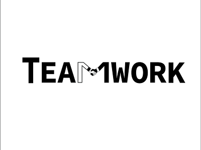 TEAMWORK TYPOGRAPHY CONCEPT