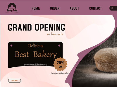 WEB DESIGN FOR BAKERY branding design graphic design logo minimal ui