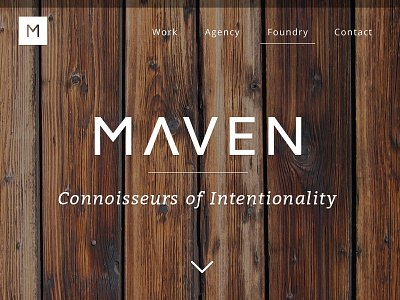 Maven Site agency clean design firm home landing maven overlay portfolio responsive site wood