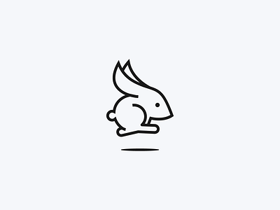 Rabbit logo icon logo logodesign logotype rabbit