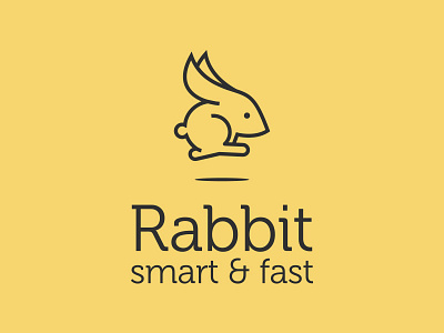 Rabbit Logo fast logo rabbit smart