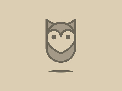 Printoteka Owl bird icon logo mascot owl printoteka