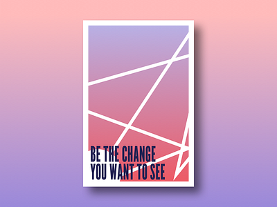 Poster Change change colors gradient poster