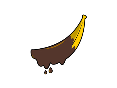 Chocolate Banana banana chocolate combine design illustration object