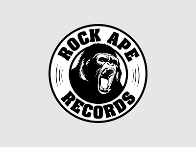 Rock Ape Records branding design digital graphic design illustrator logo poster print design record rock and roll signage social socialmedia typography ui ux uxui visual identity web web design
