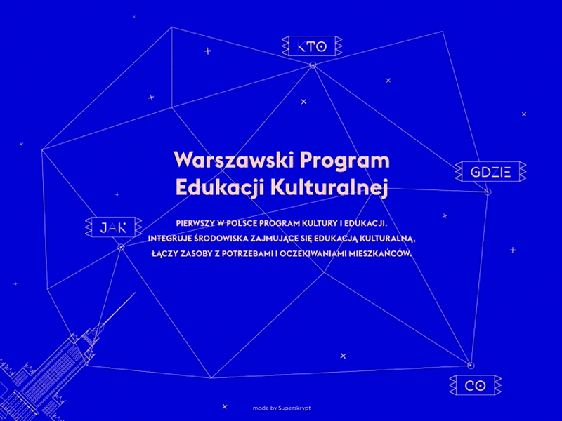 Warszawa Program Edukacji Kulturalnej animation web design