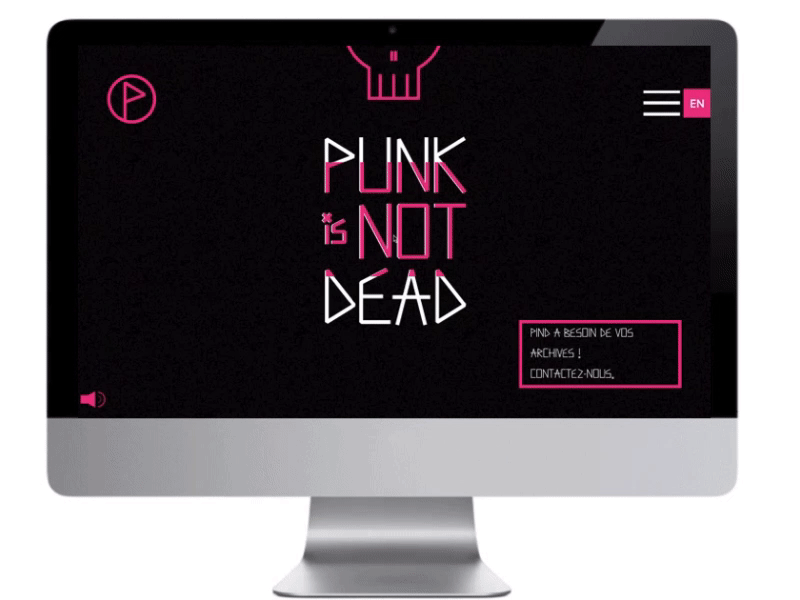 Punk is not dead – website branding logo music pink punk website