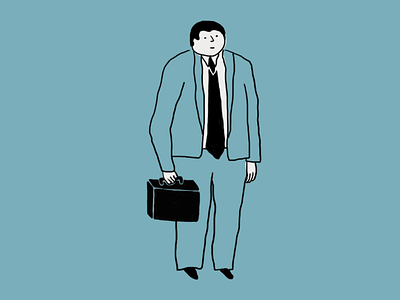 Partner animation briefcase businessman character elegant man illustration man partner partner business partnership podpunkt poland suit superskrypt tie warsaw