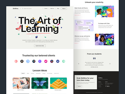 Skillline - E Learning Website Concept