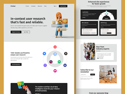 Finowl - Fintech Landingpage