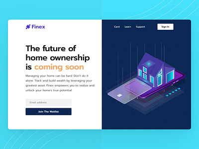 Finex Landingpage (Hero)