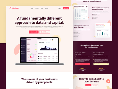 CoinChase - Fintech Landing Page