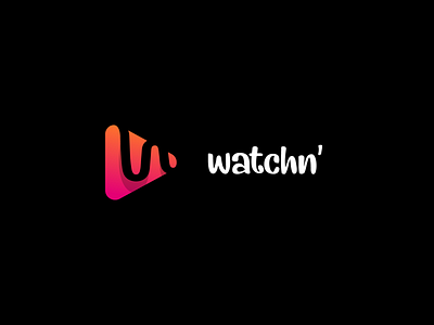 Video Streaming App Logo app design graphic design icon illustration letter w logo logo minimal play button vector