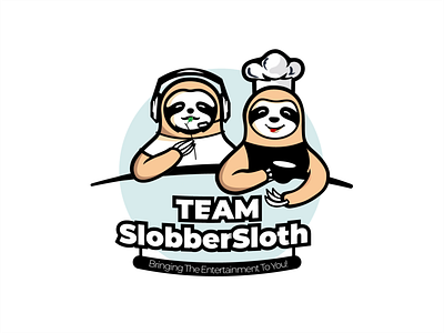 Sloth Mascot Logo for Twitch Streamers app branding design graphic design illustration logo mascot mascot character mascot logo minimal twitch twitch logo vector