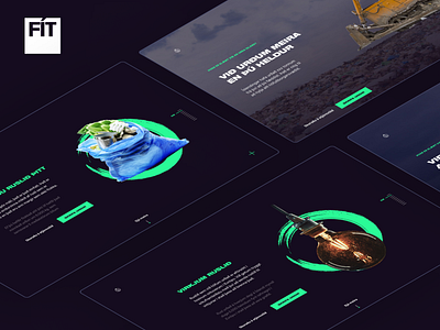 Hættum að urða - Award nominee animation green iceland landing page motion responsive scroll hijack simple storytelling trash typography ui uiux ux web web design webdesign website