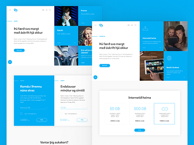 Síminn website button design iceland jökulá menu mobile navbar síminn telecommunication ui uiux ux web design