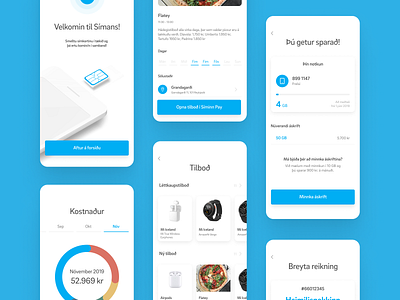 Screens for service app