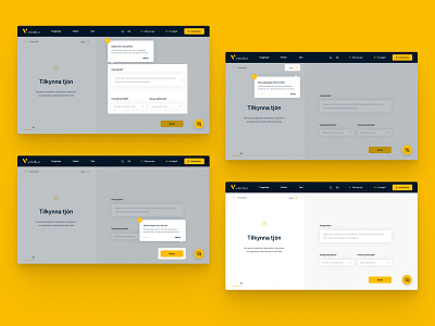 Vörður website - Onboarding tutorial cards design form input field insurance landing modals onboarding onboarding ui popup step by step steps tutorial uiux ux web design website