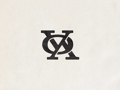 VOA Monogram fancy logo logomark monogram