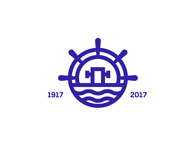 Logo for Reykjavik Harbour anniversary harbour logo ocean sea