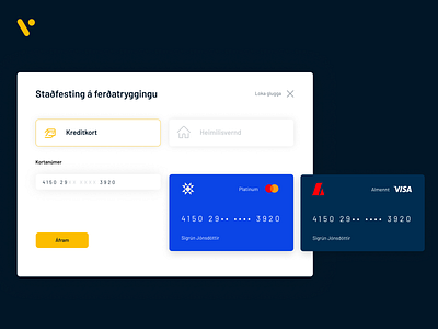 Credit card personalisation credit credit card custom icon insurance interaction modal number overview payment personal responsive select settings travel ui ui design ui ux ux web design