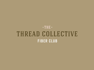 The Thread Collective logo brand branding creatives design green hand illustration logo pink sewing thread typography