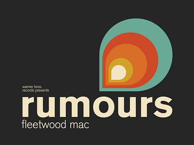 Rumours Album Cover Concept brand branding brown fleetwood mac helvetica international typographic style rumors rumours swiss type typographic style typography