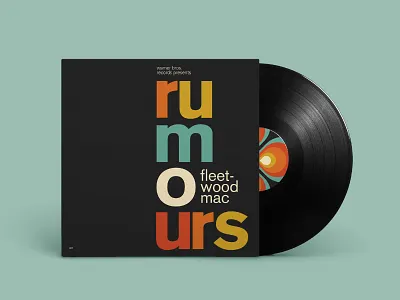 Rumours Album Cover Concept album album artwork album cover album cover design albumart albumartwork blue blue and yellow brand branding brown creatives design green illustration logo orange red typography vector