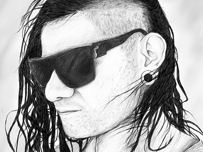 skrillex digital illustration digital painting digitalart digitalsketch drawing drawingart illustration illustration art sketch sketchbook sketching skrillex