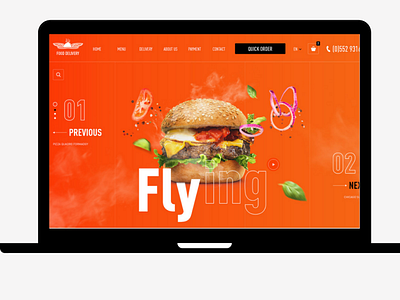 Food delivery website design food delivery food website restaurant webdesign