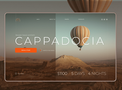 CAPPADOCIA | WEBSITE DESIGN | TRAVEL Agency travel agency travelwebsite webdesign