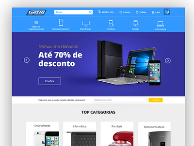Gazin E-commerce Website branding webdesign website design