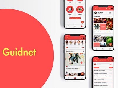 Guidnet Mobile app branding mobile app mobile design