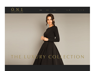 O N I Collection Website branding fashion webdesign