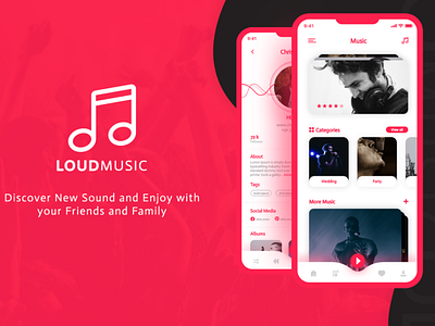 Loud Music Mobile App UX/UI Design