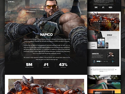 Namco Case Study 3d characters agency bandai case study digital namco video game web design