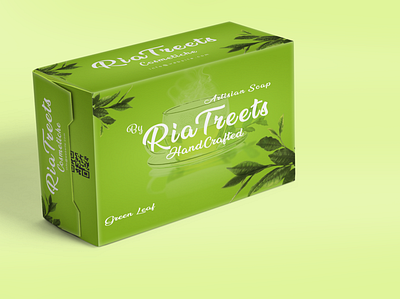 Ria Treats Geen Tea branding minimal soapbox