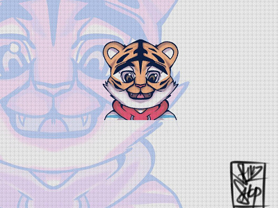 Animal Tiger Logo animals design esport flat game gamers gaming logo stream streamer streaming twitch twitch logo