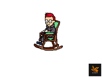 Redhair Pixel Emote