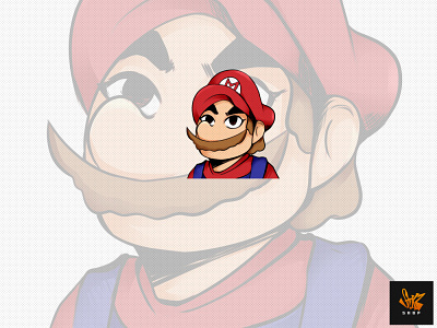 Super Mario Emote emote emotes game illustration mario nintendo streamer supermario twitch